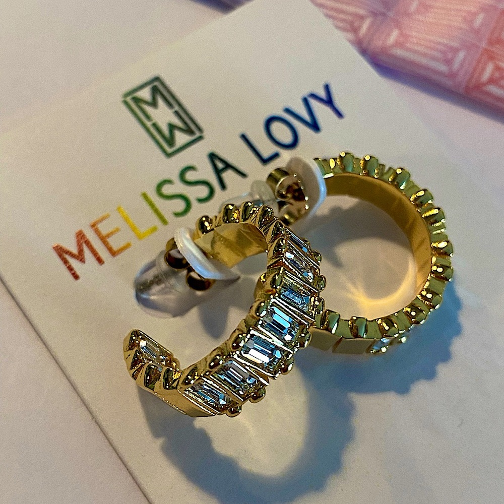 NWT Melissa Lovy Hoop Earrings